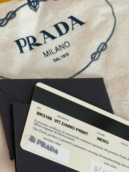 Prada bauletto logo Jaquard