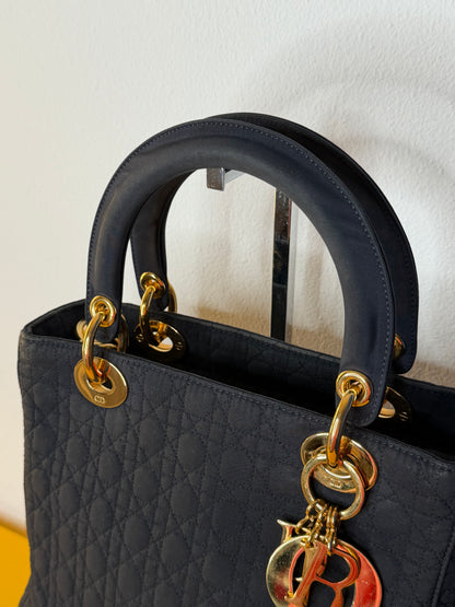Lady Dior vintage blu notte