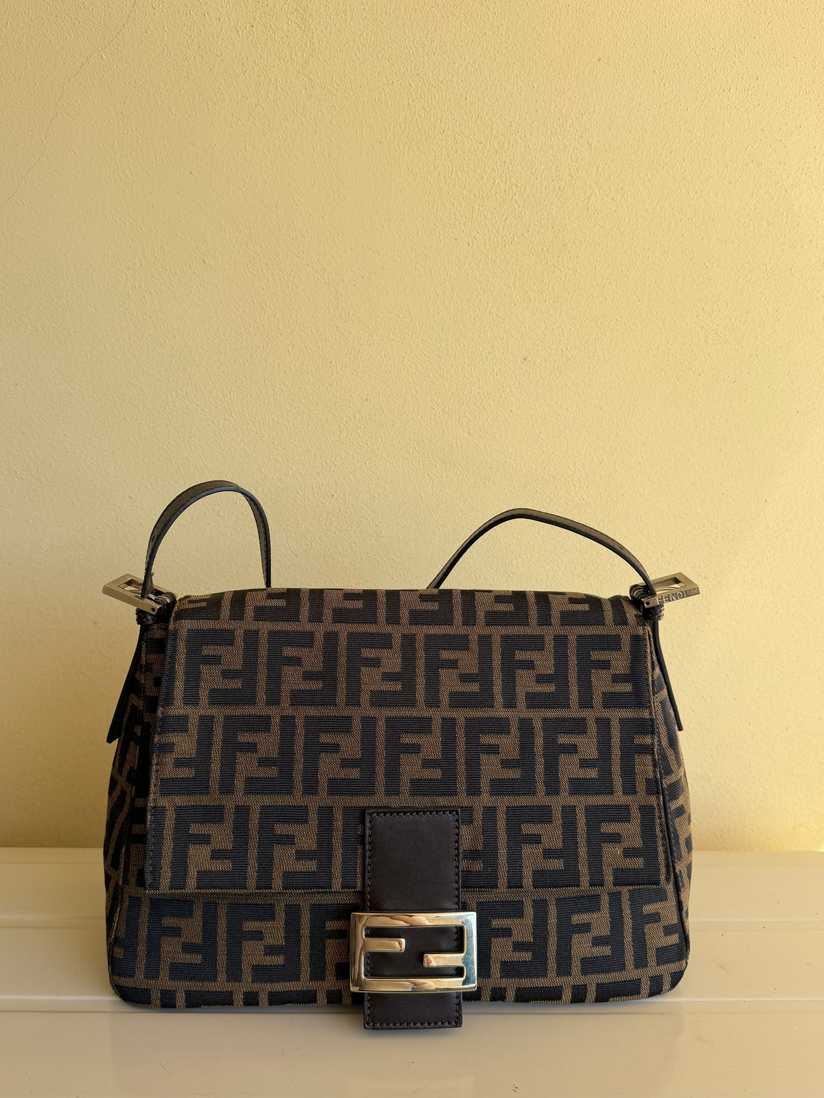Fendi Mamma Baguette Zucca