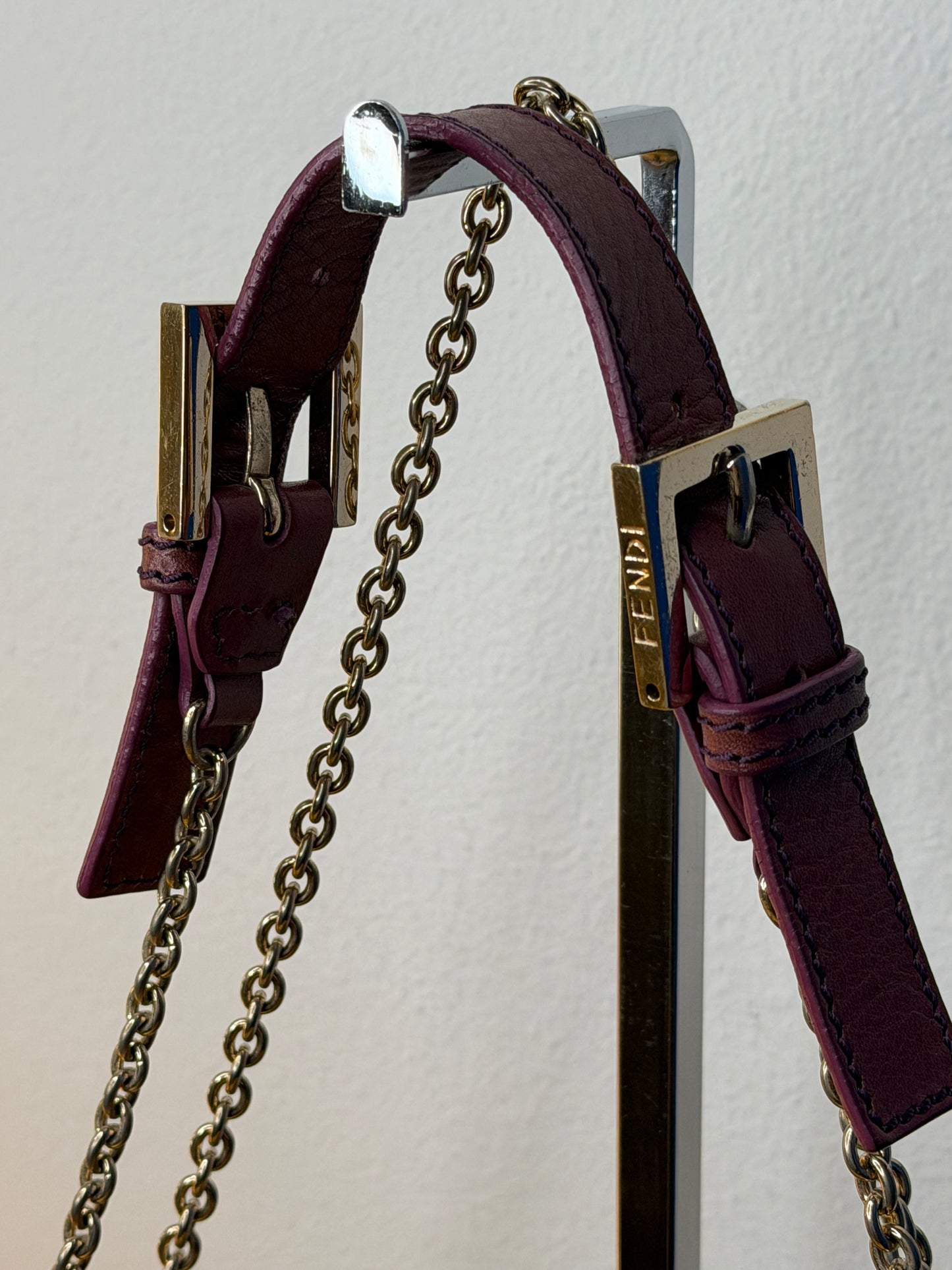 Fendi baguette chain flap Malva