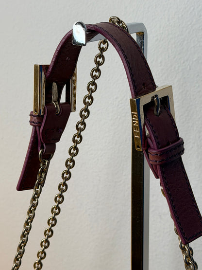 Fendi baguette chain flap Malva