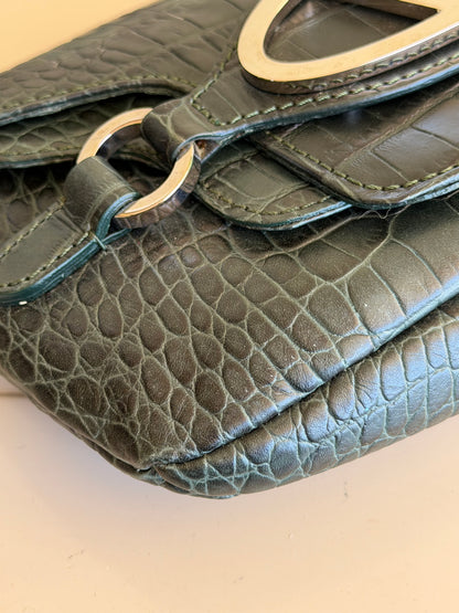 Valentino flat pelle stampa cocco