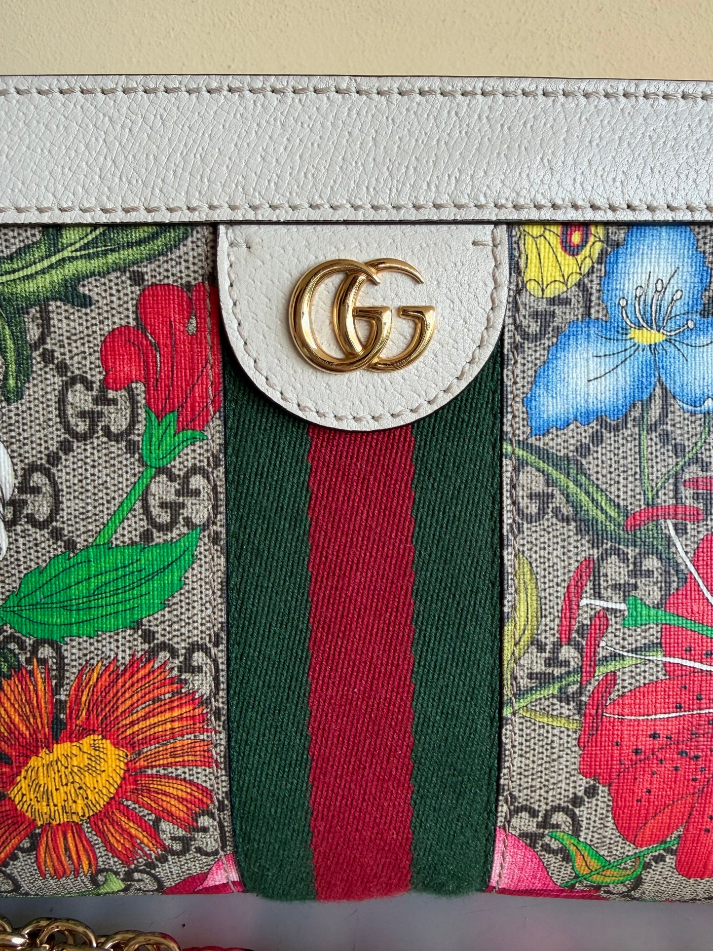 Gucci tracolla Ophidia GG flora