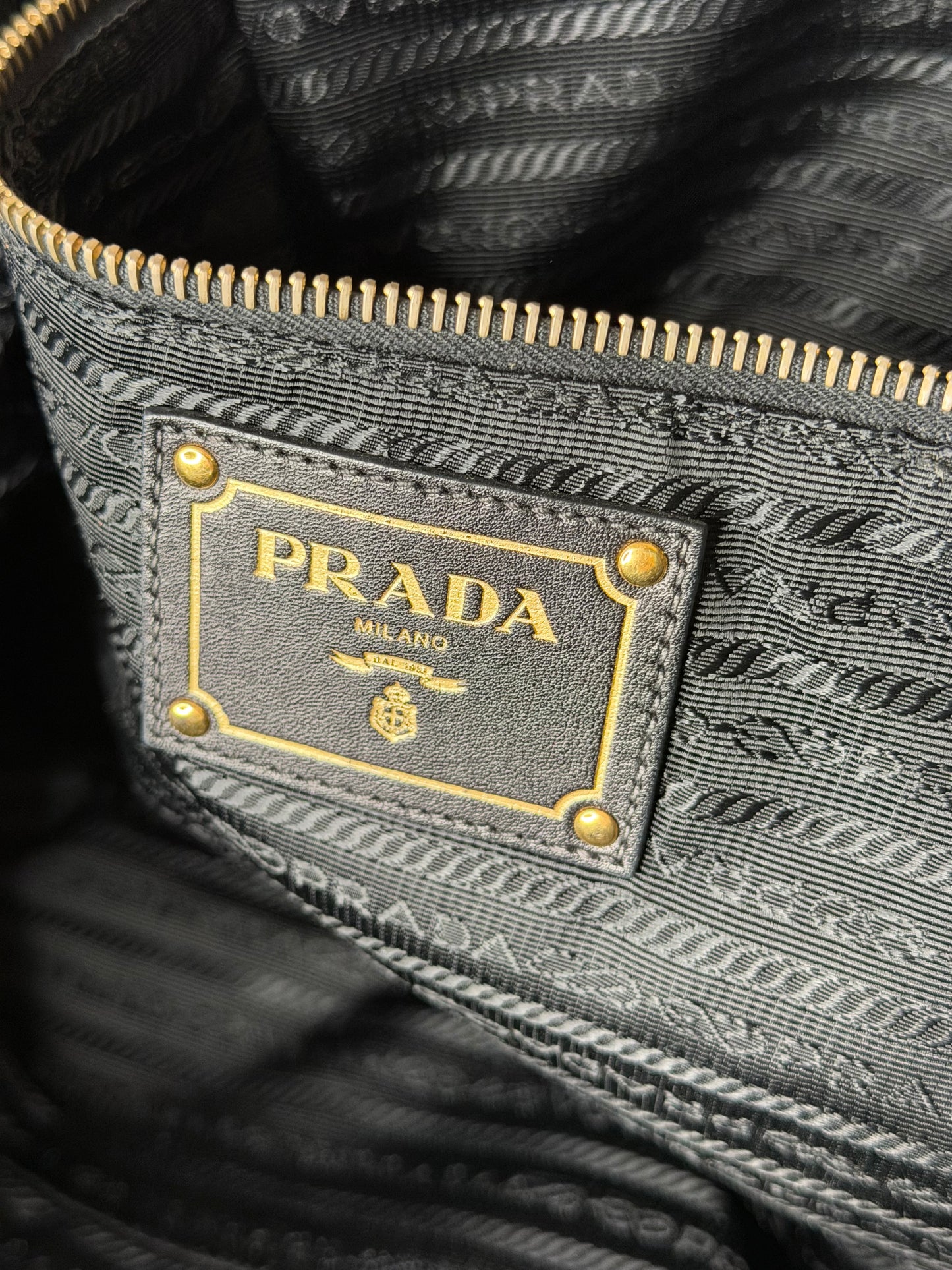 Prada tote nylon/pelle