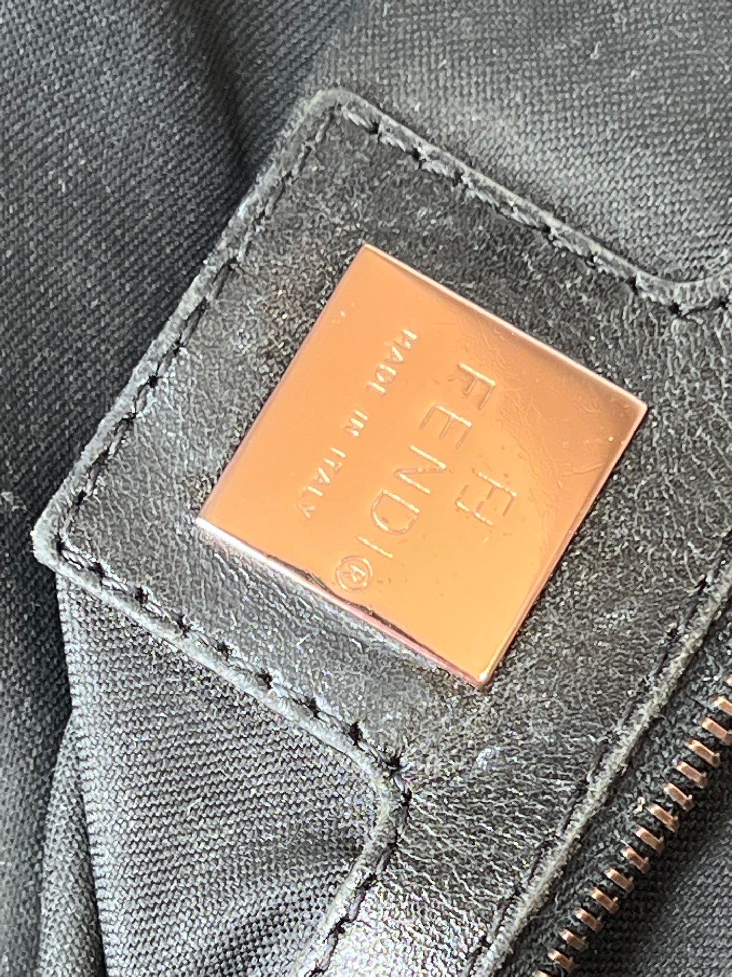 Fendi Baguette Marrone Double Flap