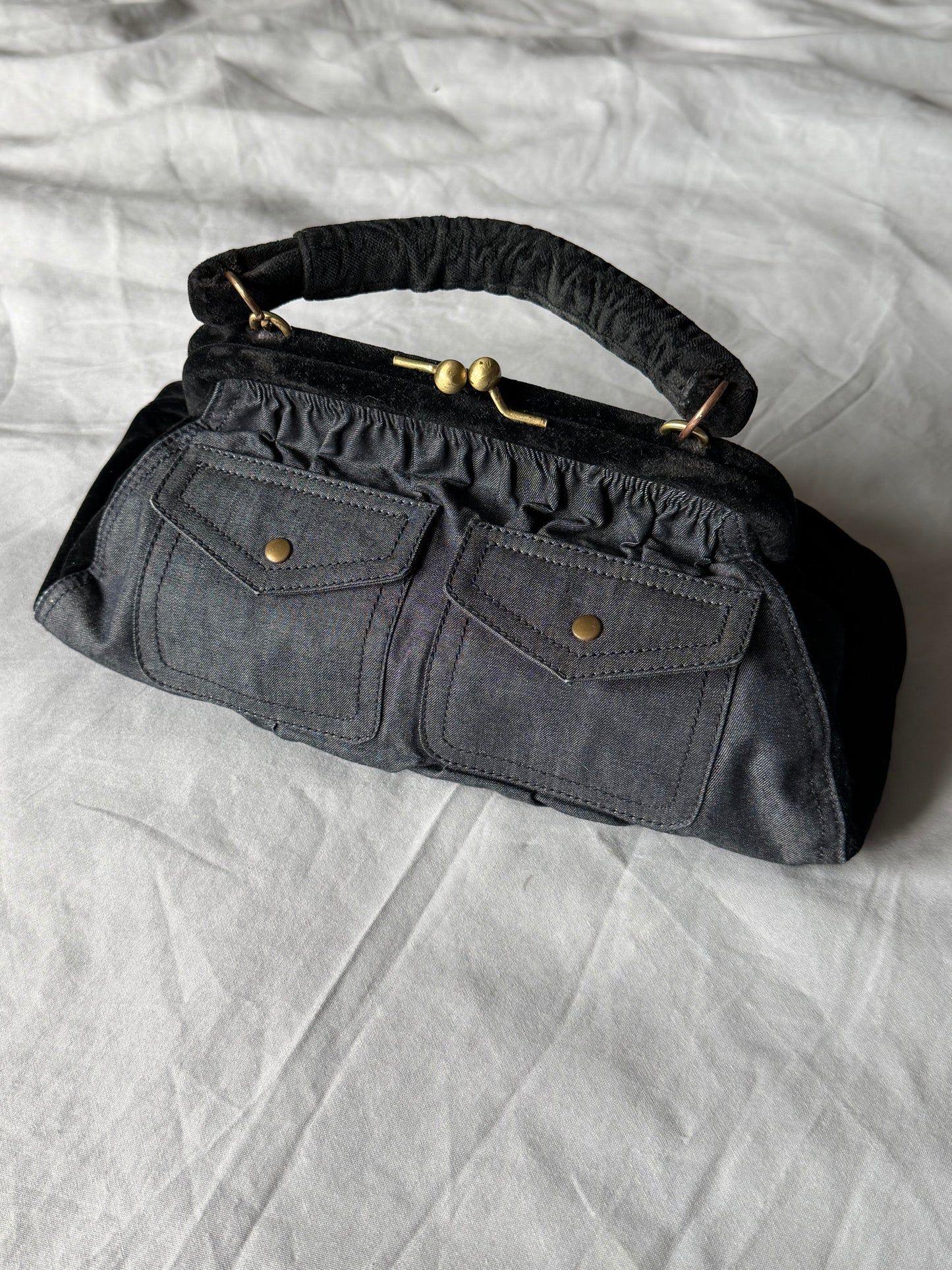 Miu Miu Mini Bag velvet/denim