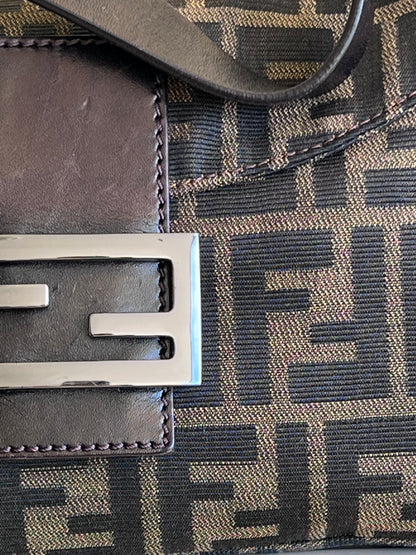 Fendi baguette Double Flap Zucca