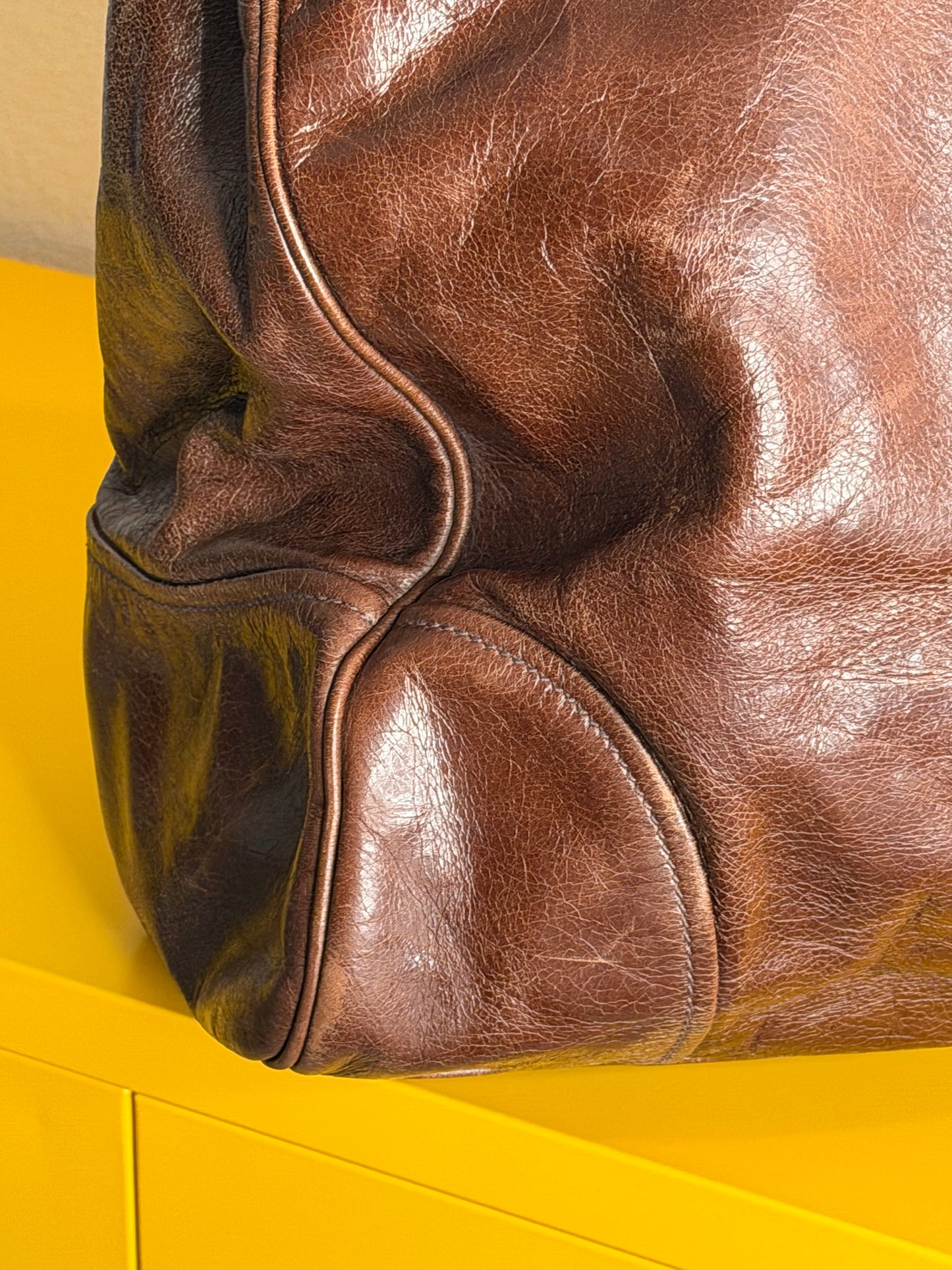 Prada tote medium brown