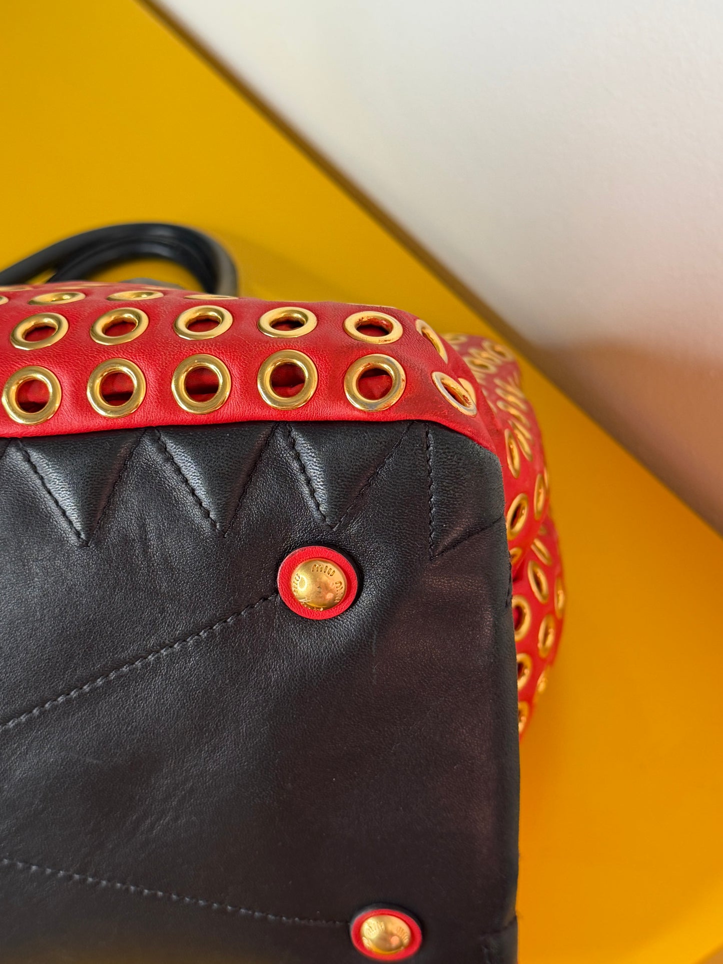 Miu Miu biker red