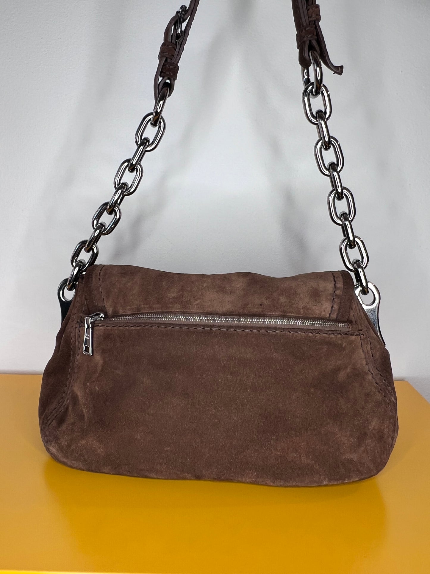 Prada Suede shoulder bag