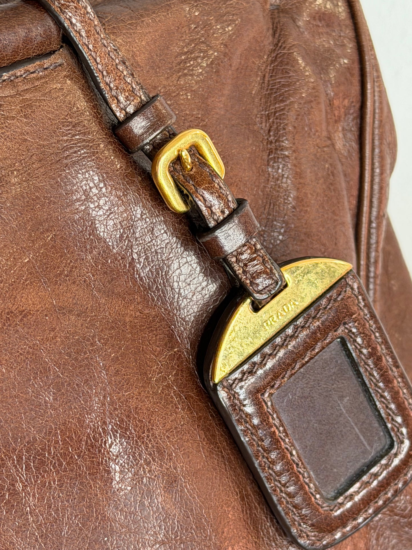 Prada tote medium brown