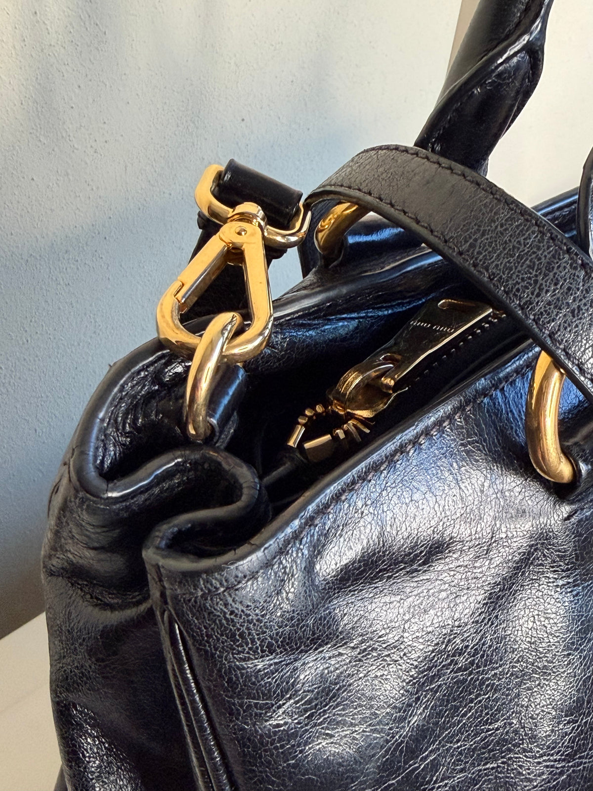 Miu Miu Shopping Vitello Shine