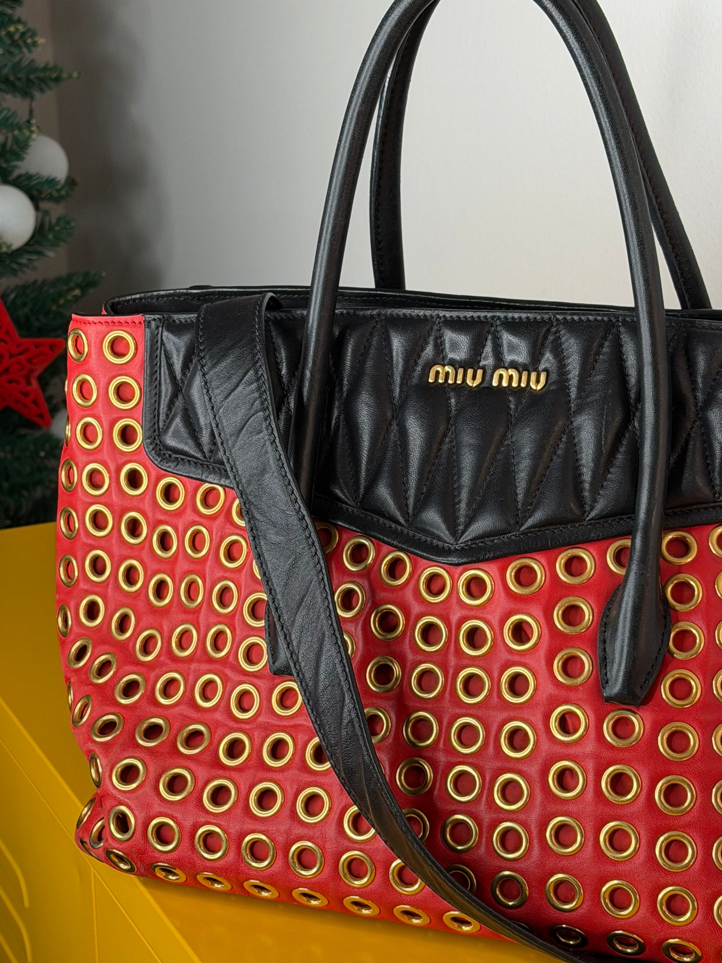 Miu Miu biker red