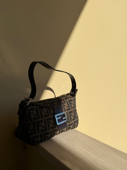 Fendi Baguette Double Flap Zucca