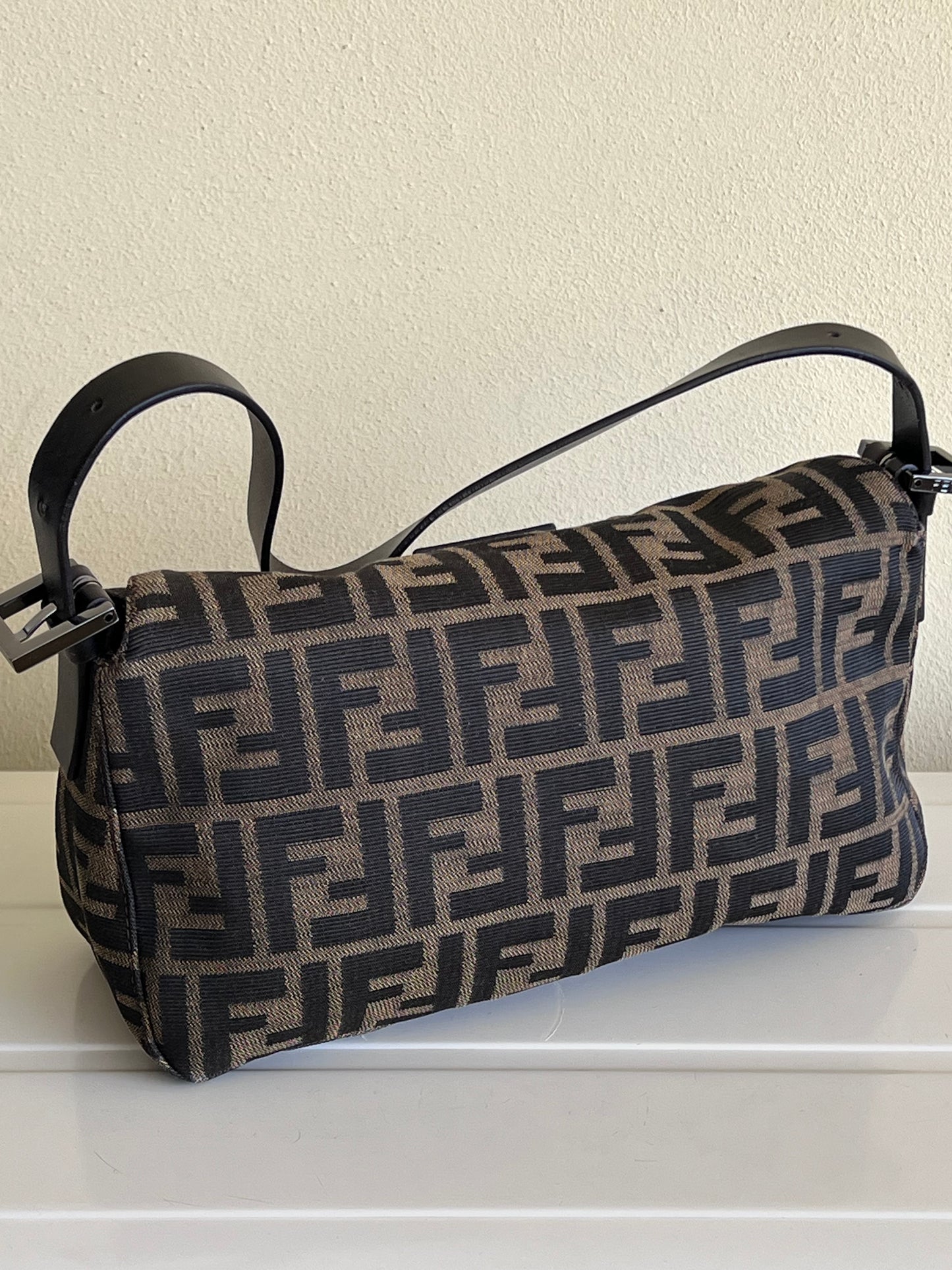 Fendi baguette Double Flap Zucca