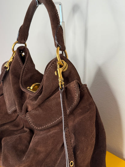 Miu Miu hobo suede