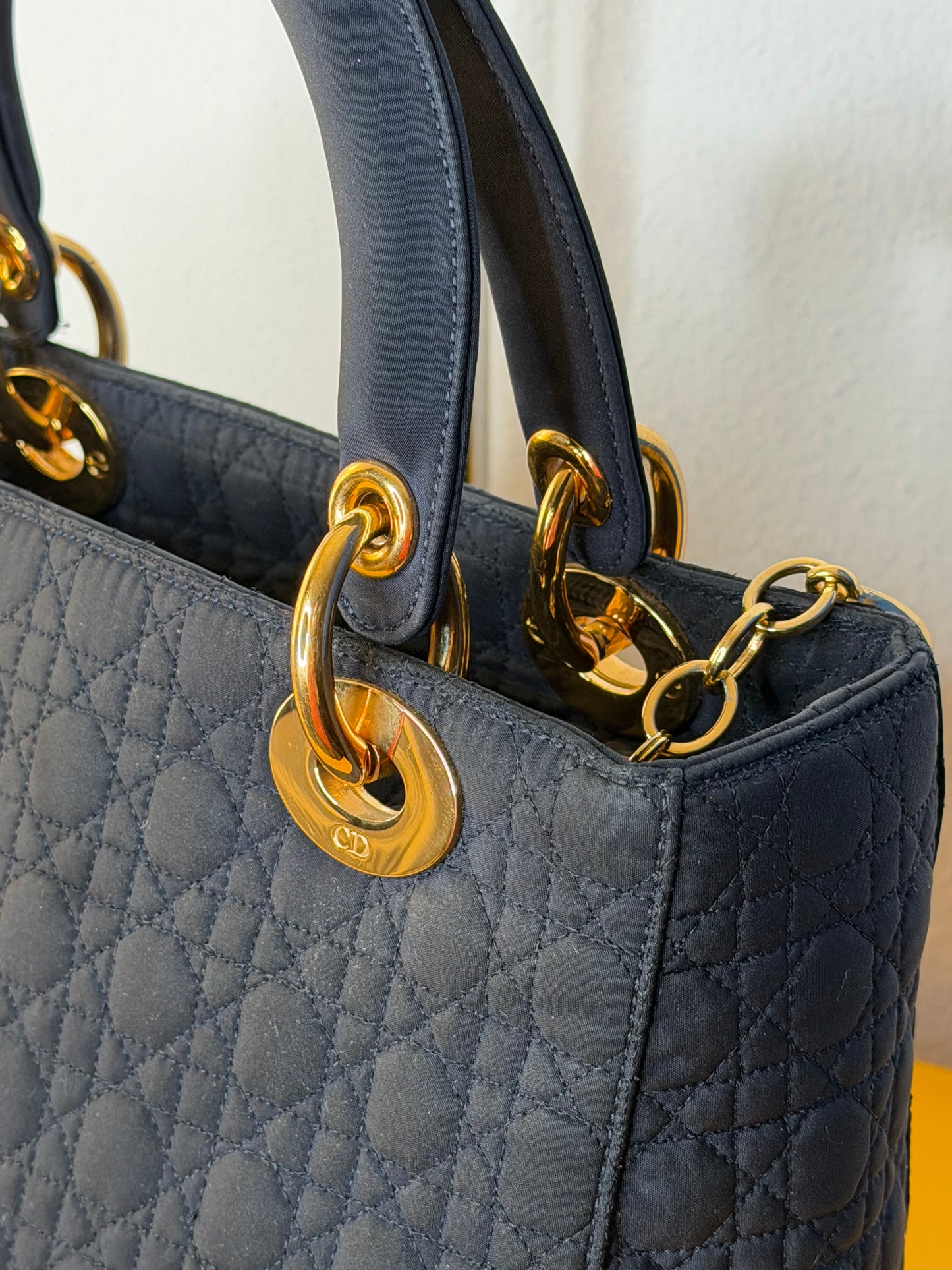 Lady Dior vintage blu notte
