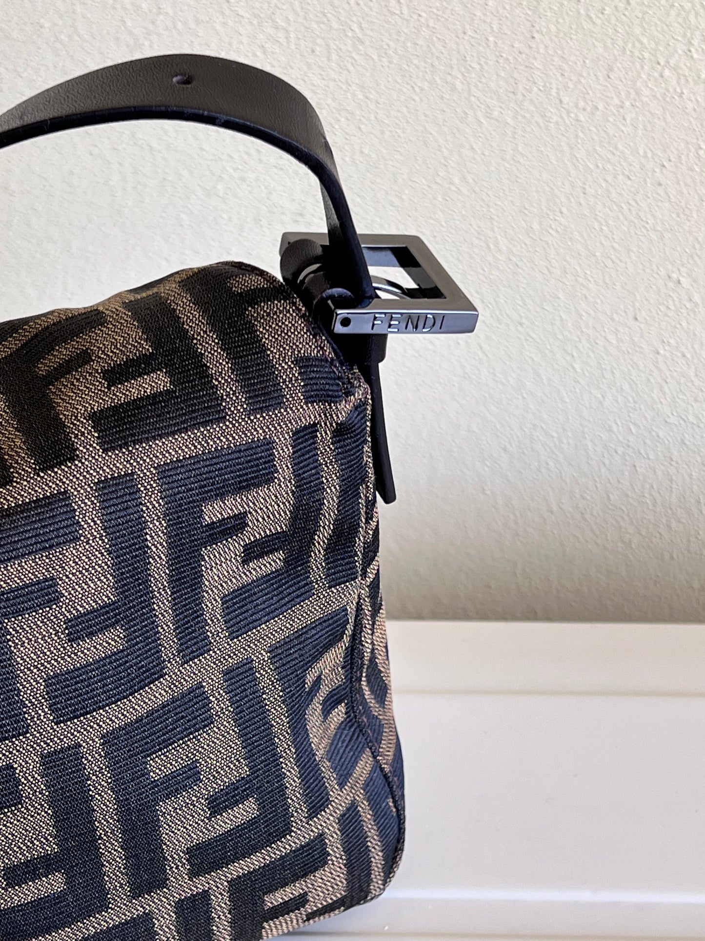 Fendi baguette Double Flap Zucca