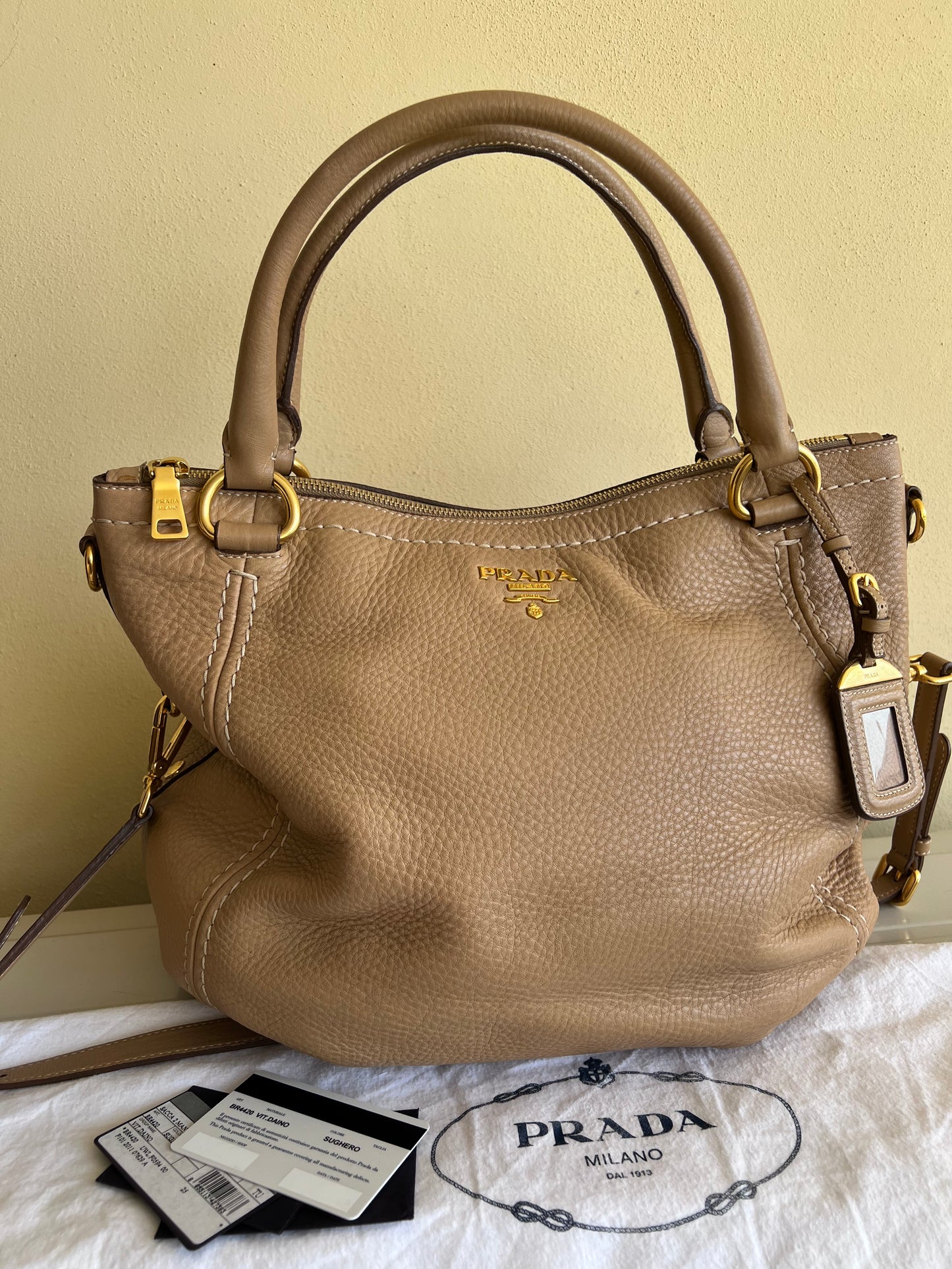 Prada Hobo Beige