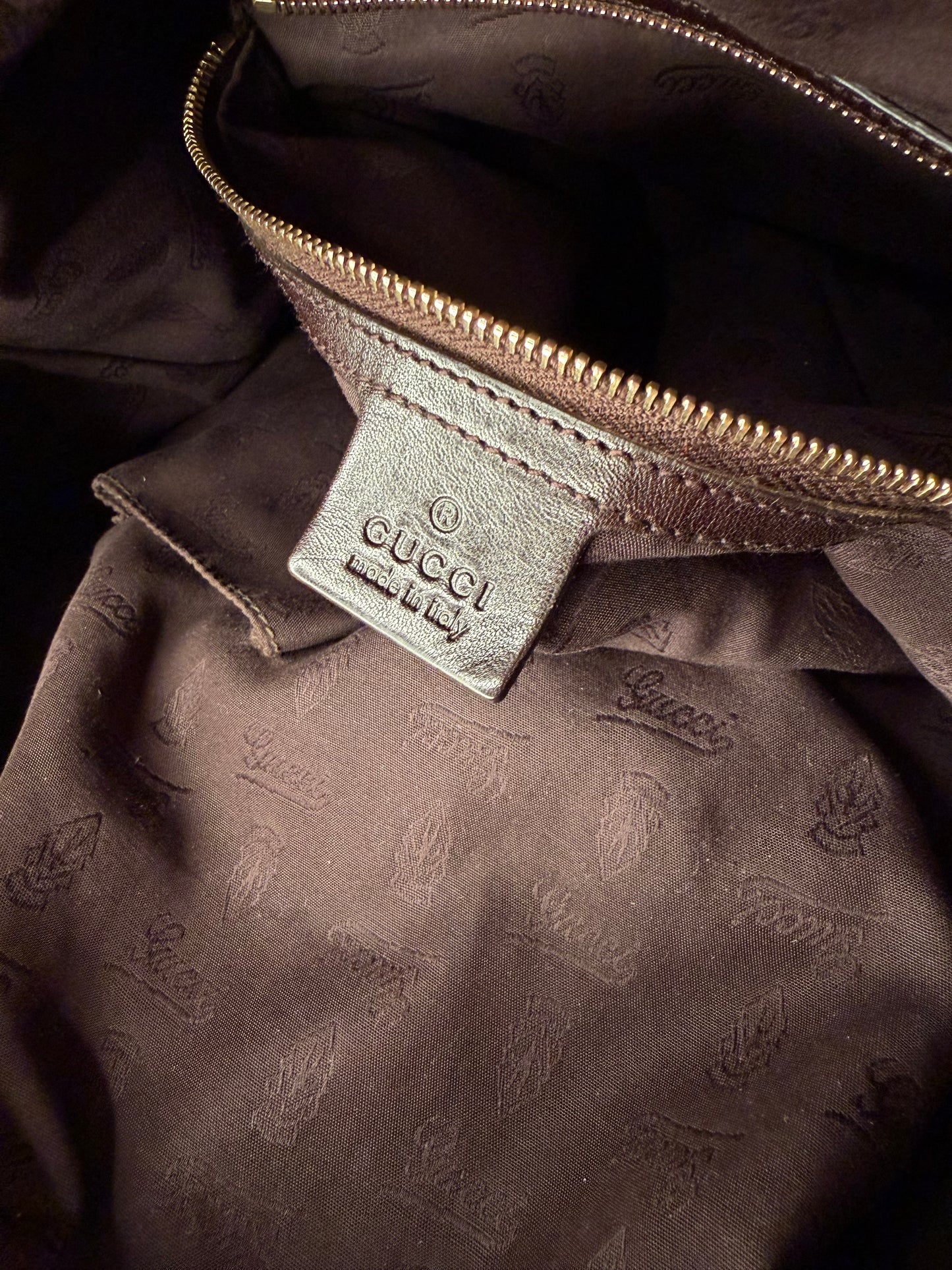 Gucci Hobo pelle marrone