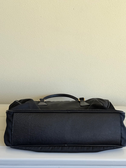 Prada Bauletto in Nylon e Pelle Saffiano