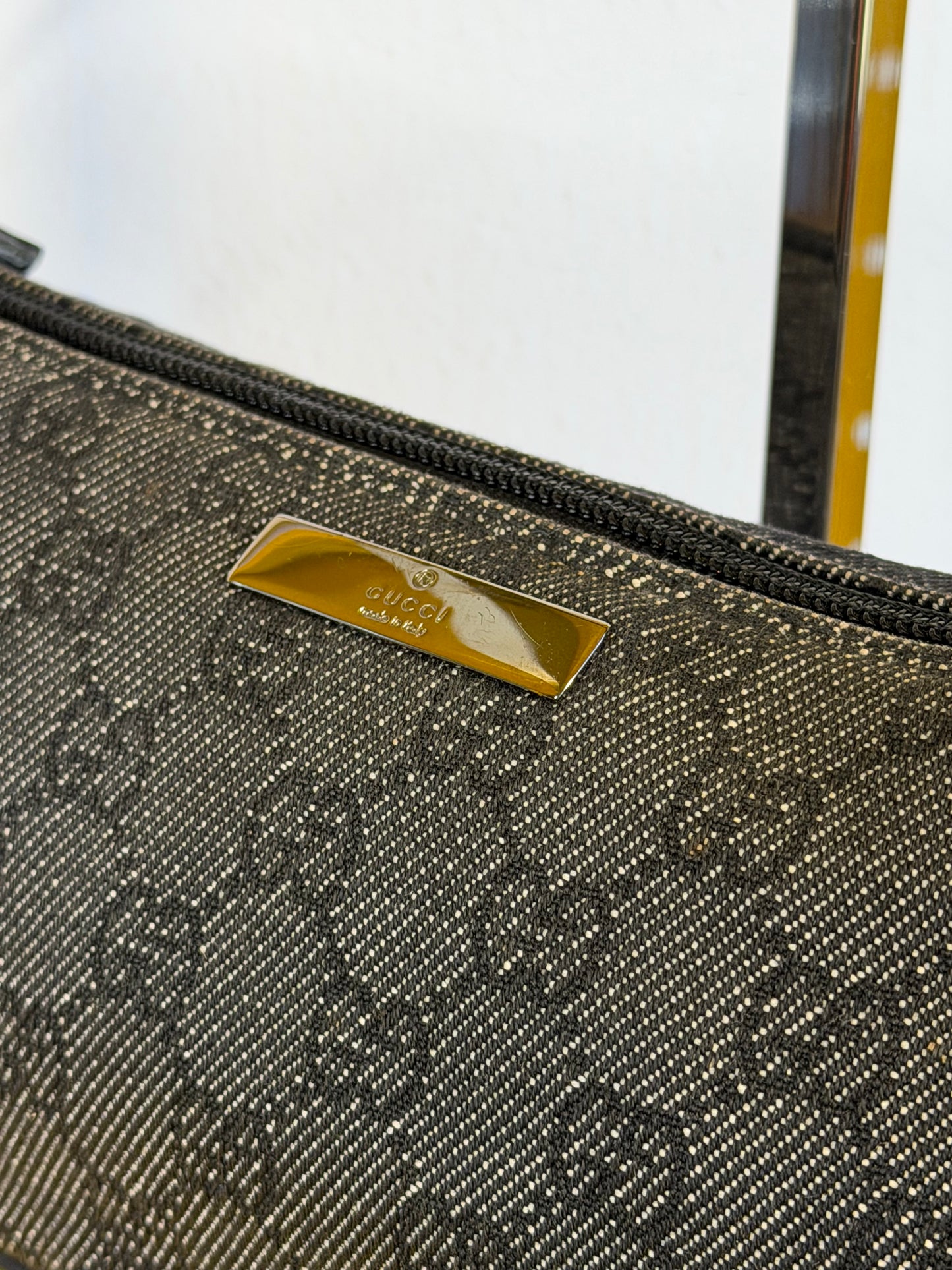 Gucci boat bag grey denim