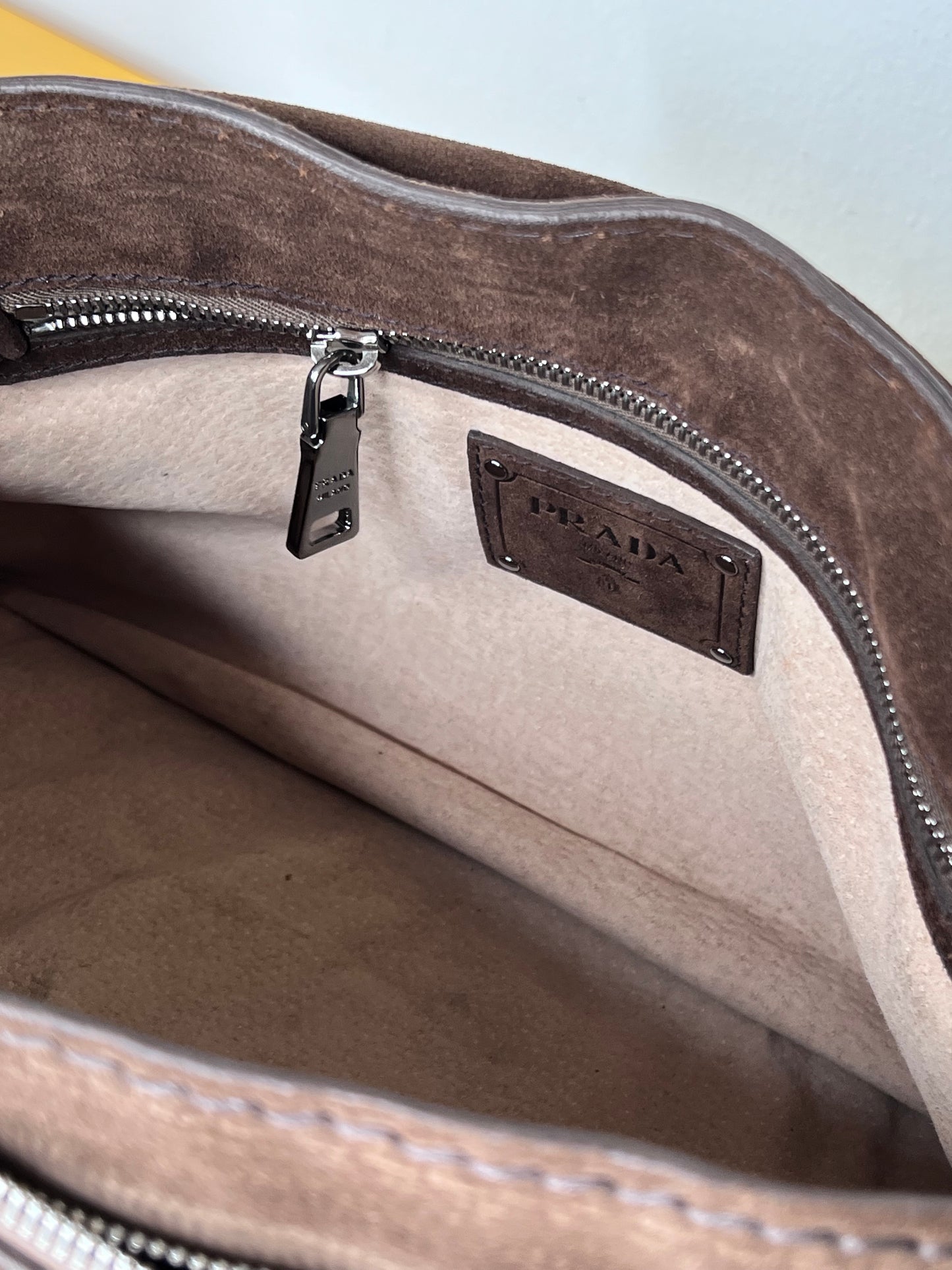 Prada Suede shoulder bag