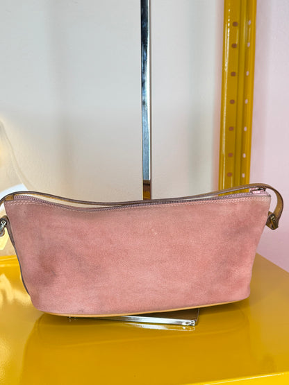 Gucci boat bag suede pink
