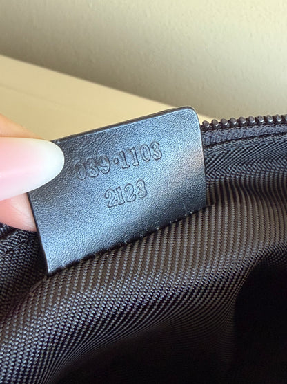 Gucci boat bag grey/black