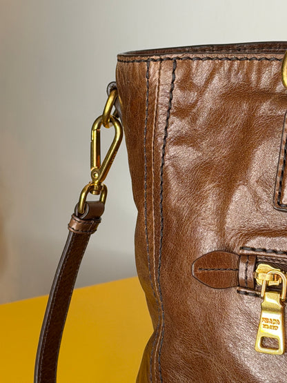 Prada tote nocciola