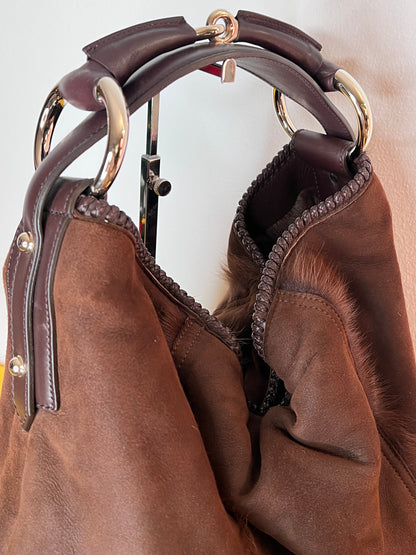 Gucci Horsebit shearling