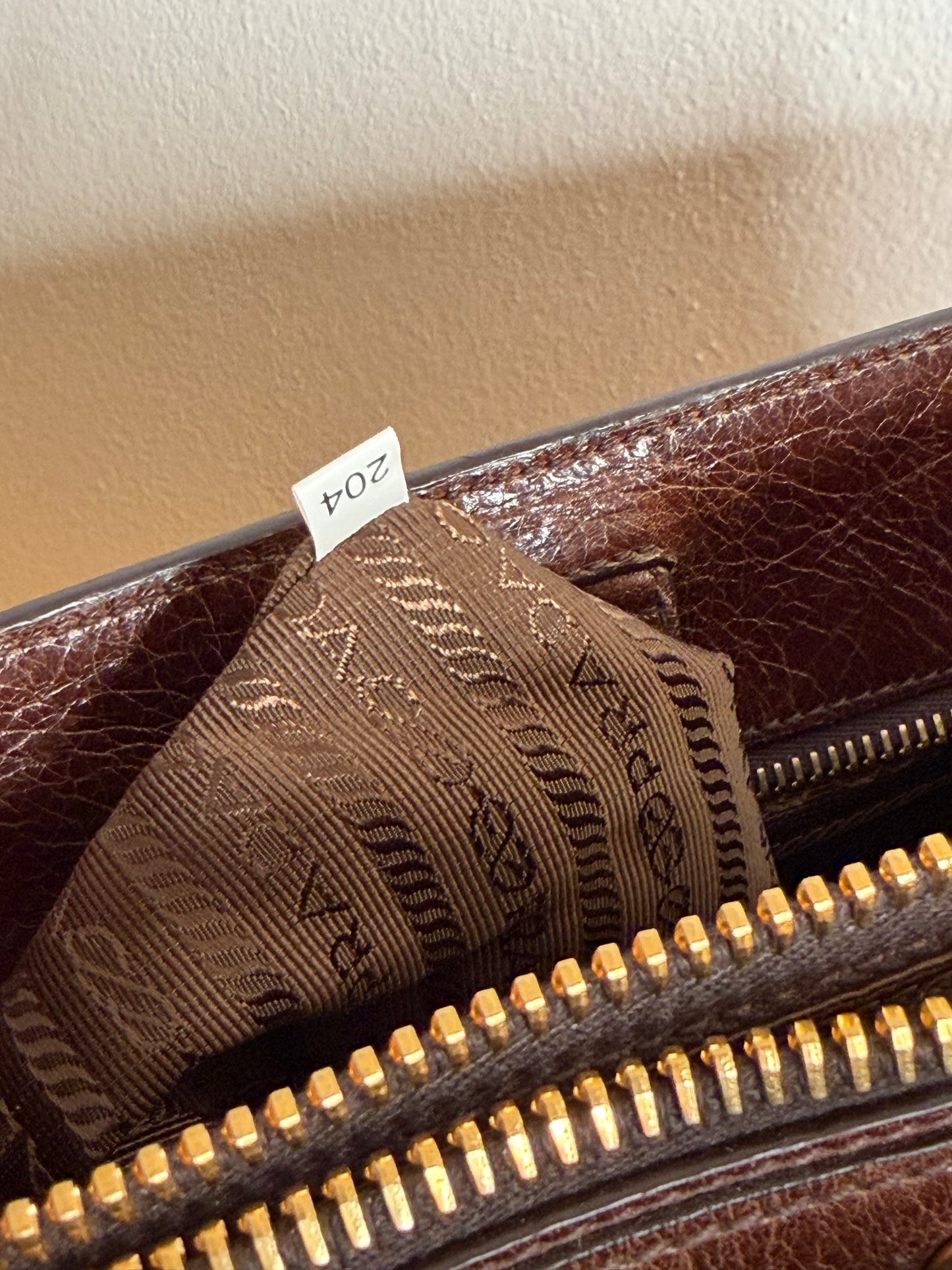 Prada tote medium brown