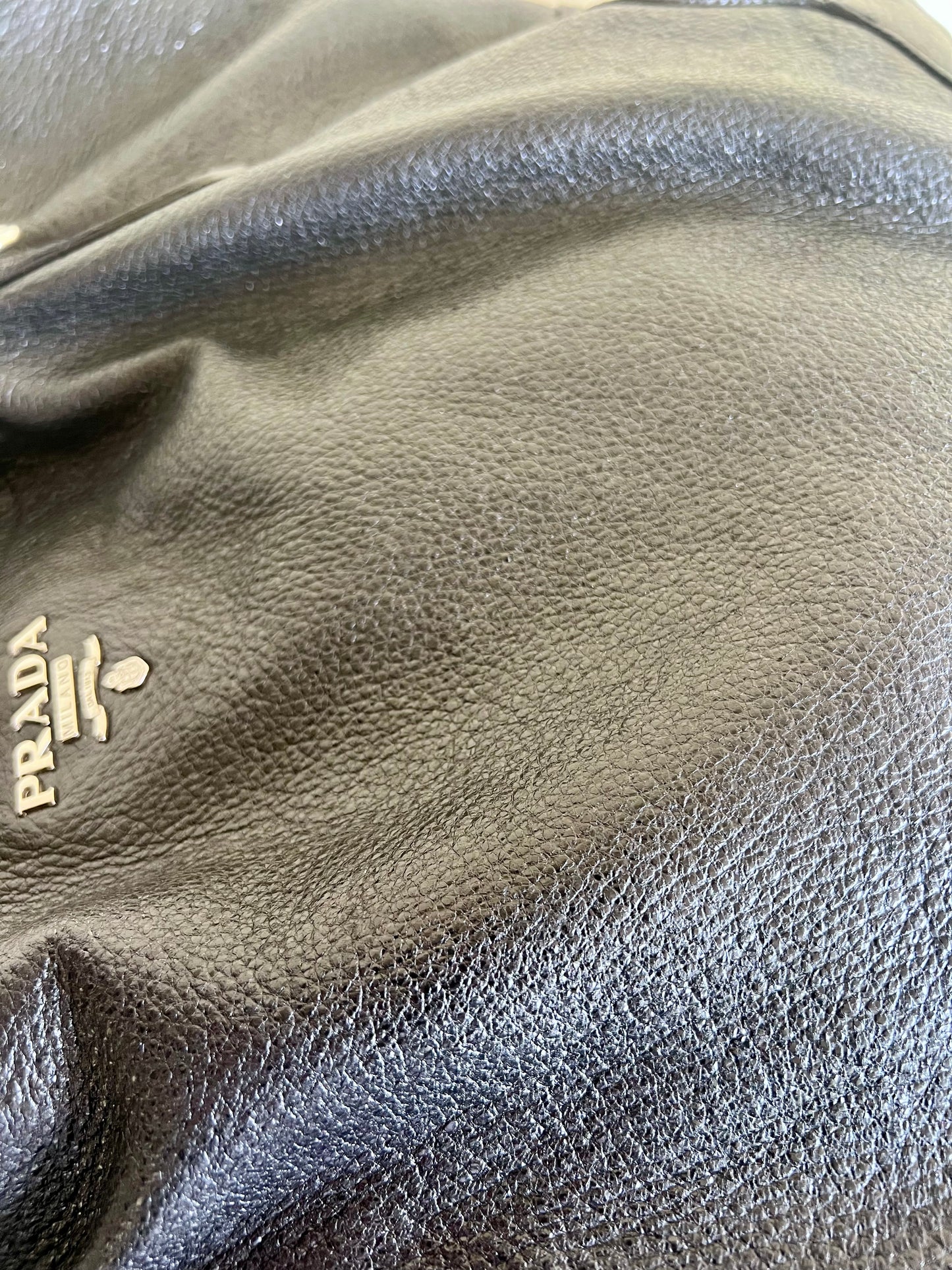 Prada leather chain