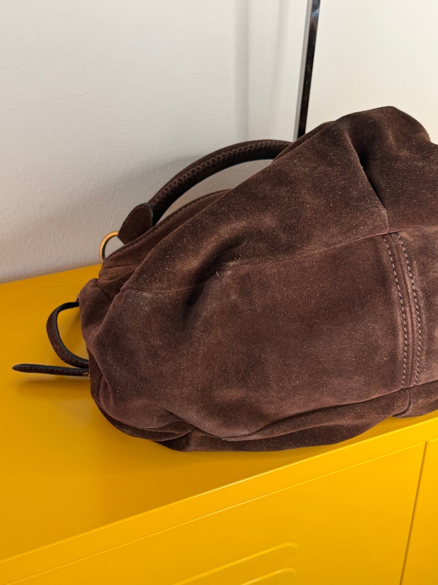 Miu Miu hobo suede