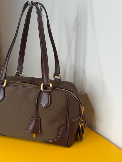 Prada bauletto logo Jaquard