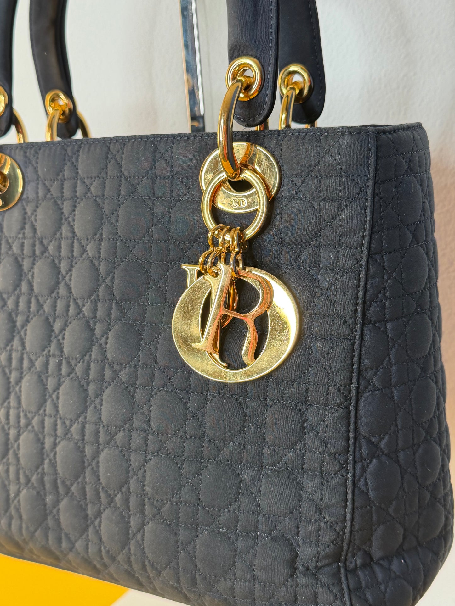Lady Dior vintage blu notte