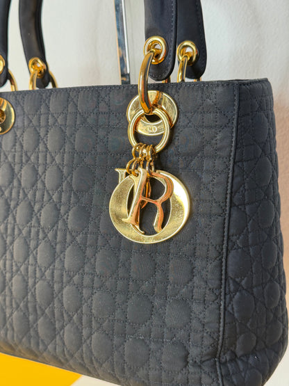 Lady Dior vintage blu notte