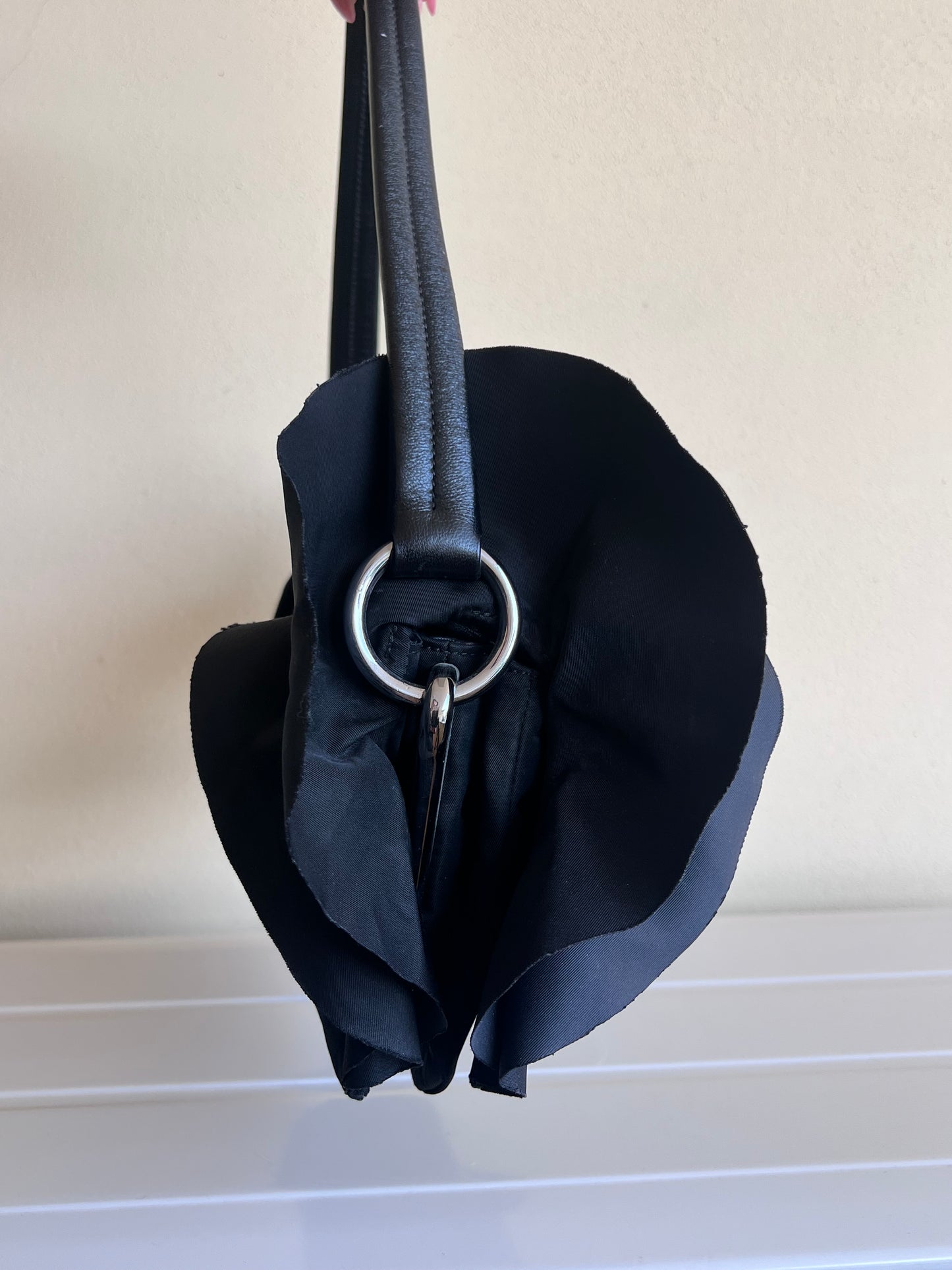 Borsa Prada tessuto volant