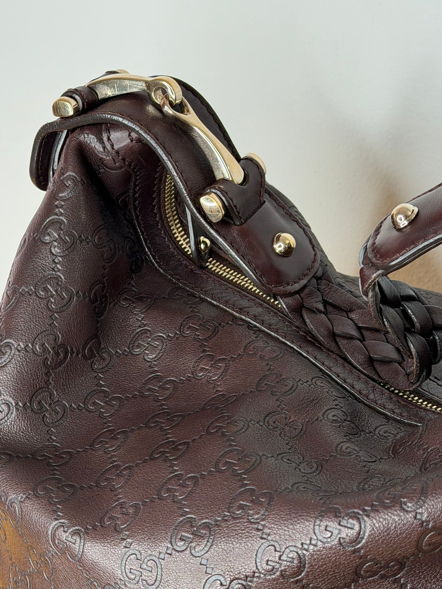 Gucci Hobo pelle marrone