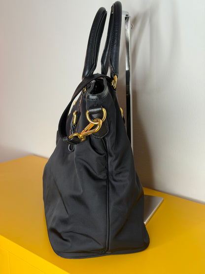 Prada tote nylon/pelle