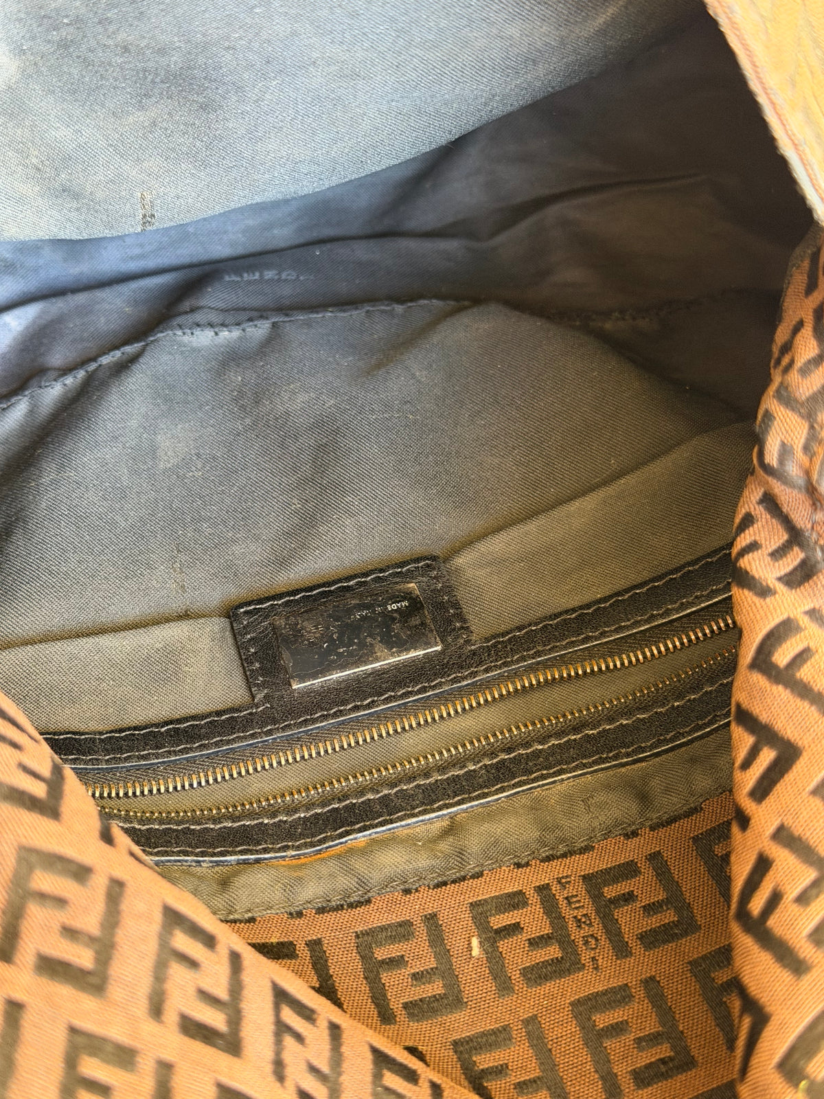 Fendi Mamma Baguette Zucchino Marrone