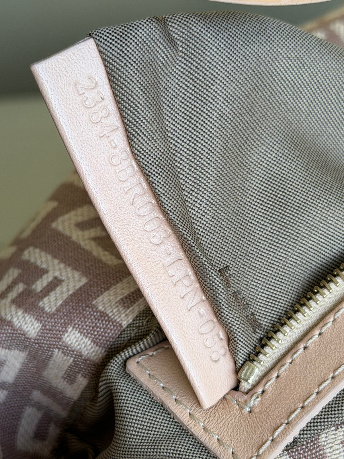 Fendi baguette double flap dust rose