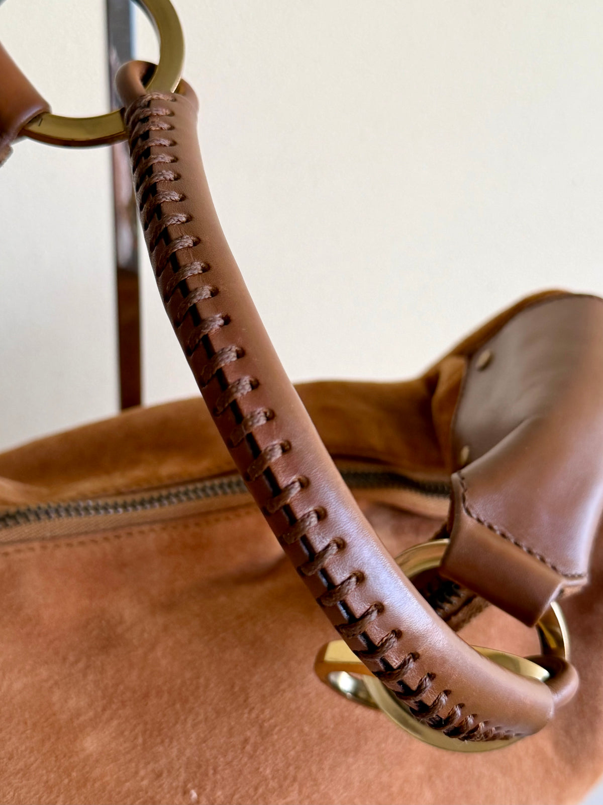 Gucci Suede Hobo Moon Bag