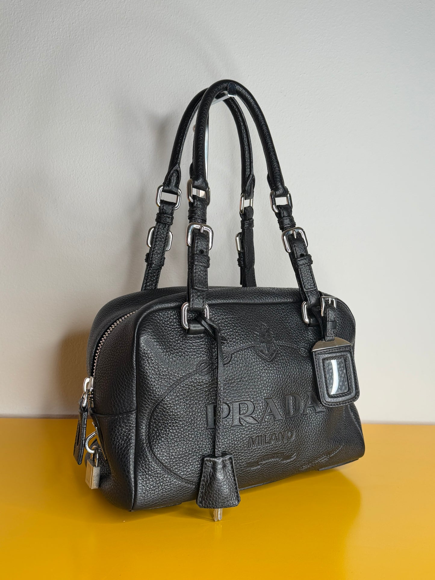 Prada bauletto logo Jaquard