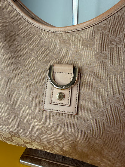 Gucci Abbey Hobo Gold/Pink