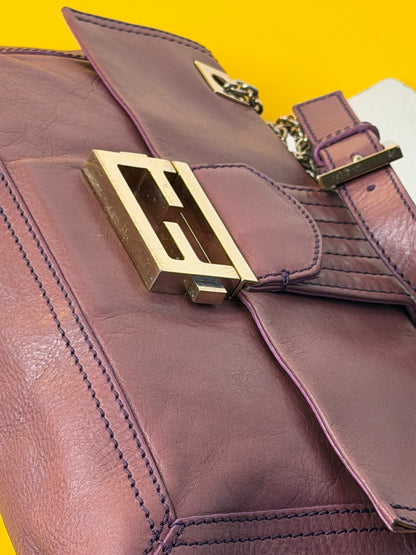 Fendi baguette chain flap Malva
