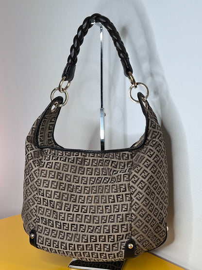 Fendi Hobo Manico Intrecciato