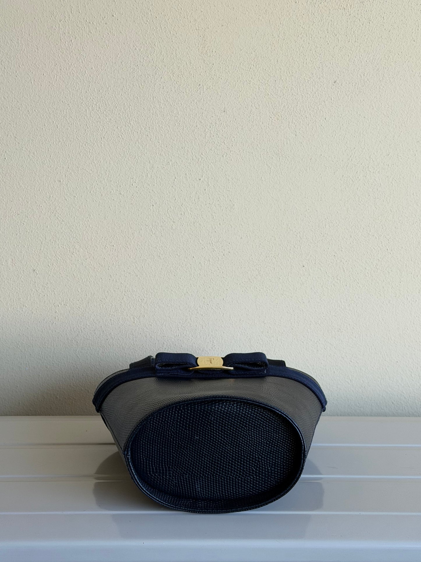 Salvatore Ferragamo Secchiello Bow blu