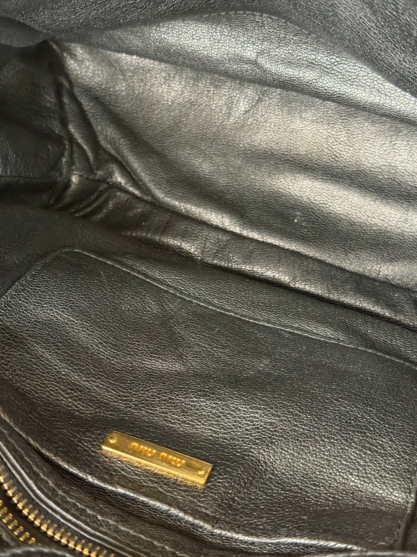 Miu Miu biker denim