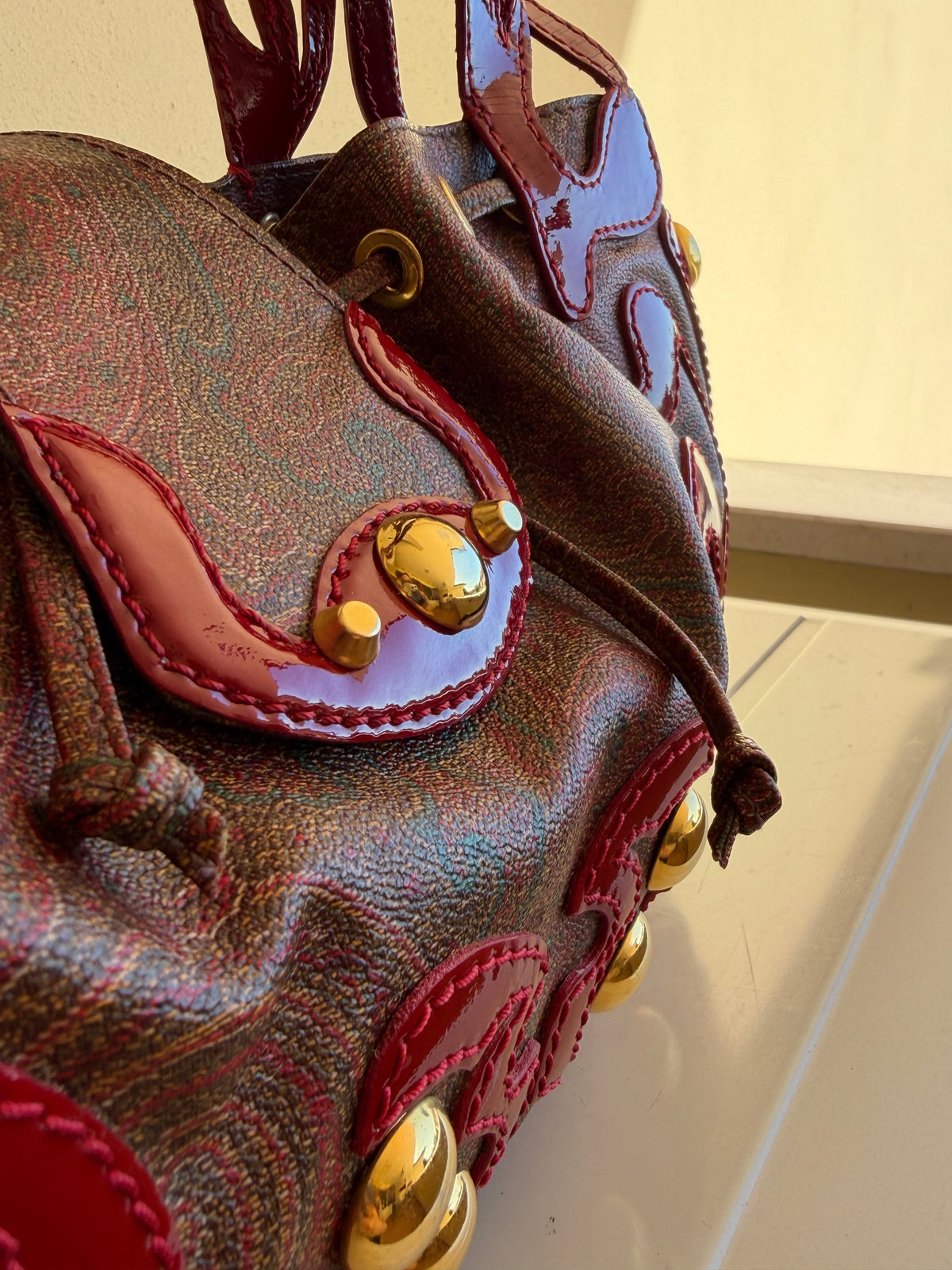 Etro Paisley vernice rossa